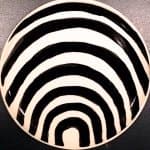 newcomb pottery logo - painted plate